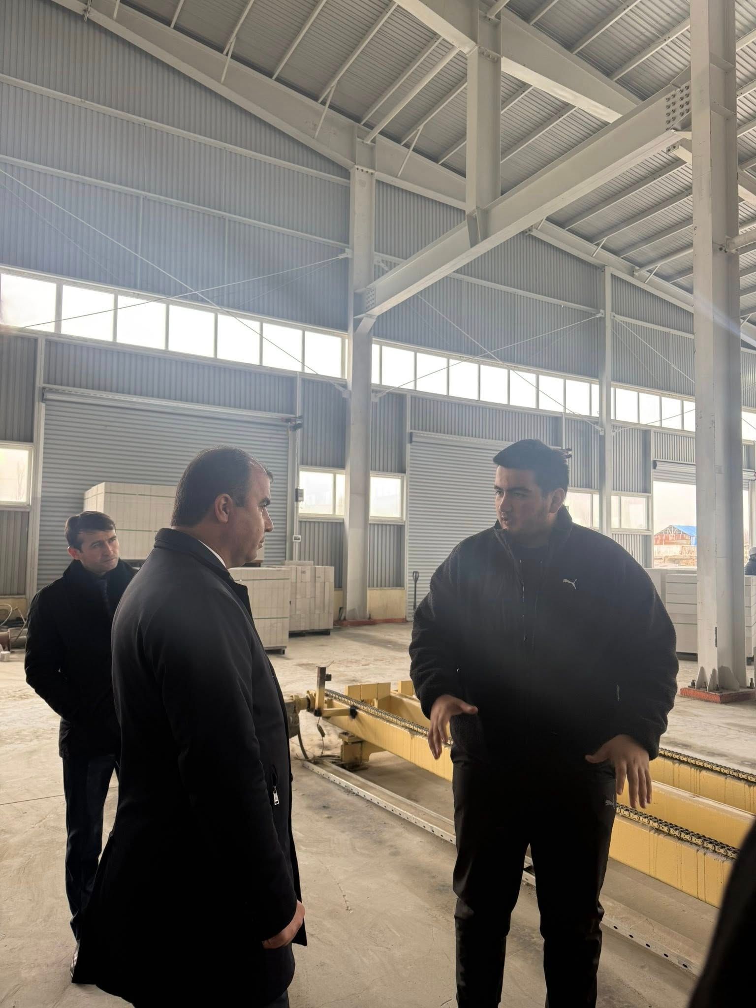 Deputy Chairman of Dushanbe Visits Gayur Ecoblock Plant